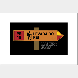 Madeira Island PR18 LEVADA DO REI wooden sign Posters and Art